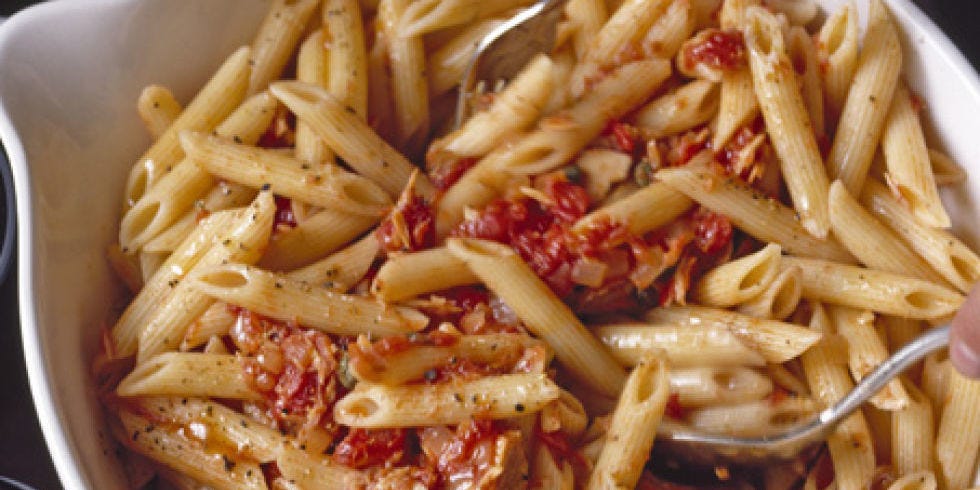 Quickasaflash tuna pasta