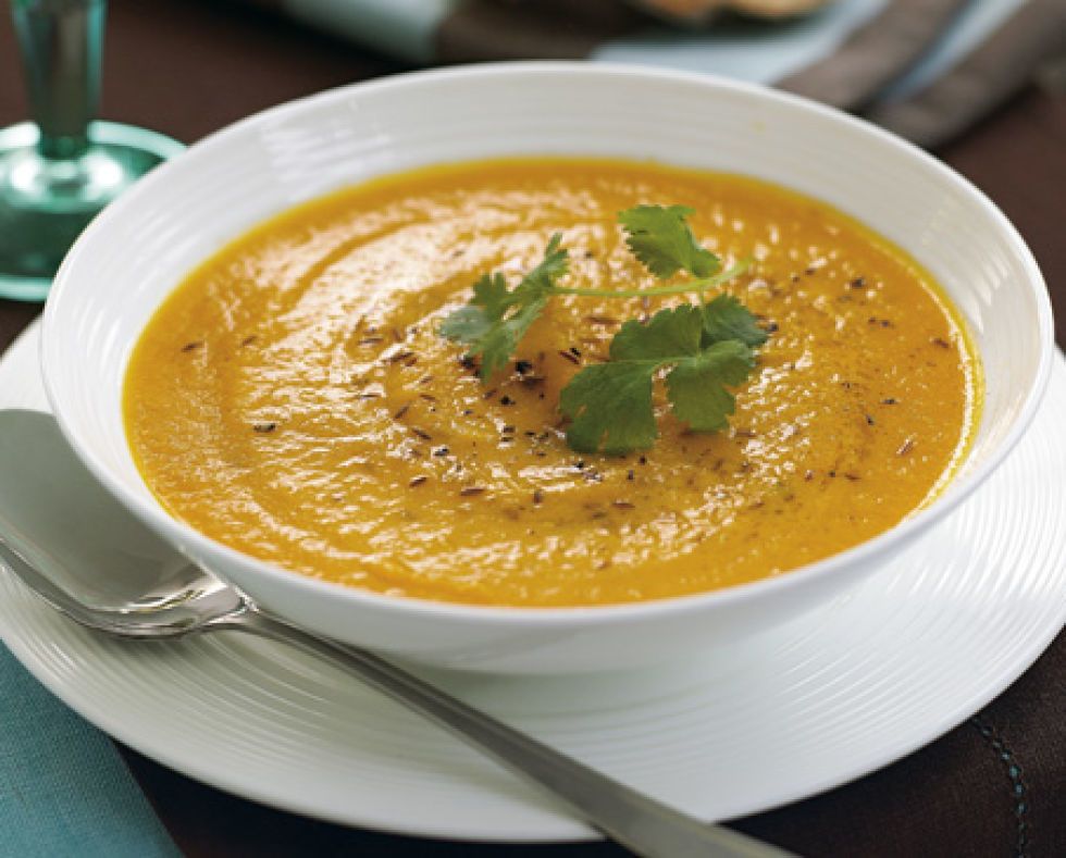 Carrot and sweet potato soup