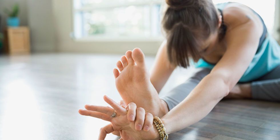 barefoot in gym