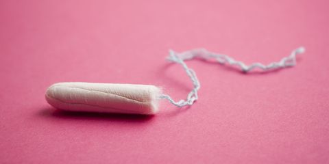 Tampon with pink background