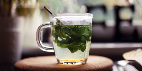 Fresh mint tea