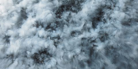 Liquid nitrogen ice crystals