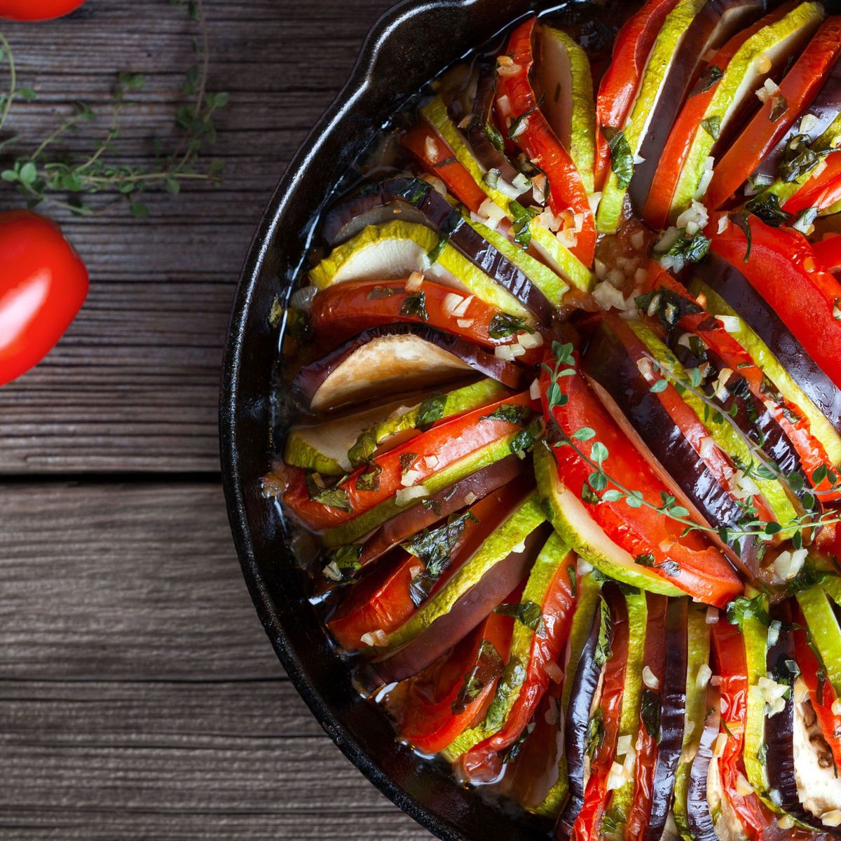 A one-pot ratatouille recipe