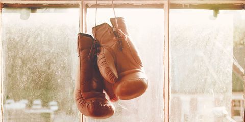 A pair of boxing gloves