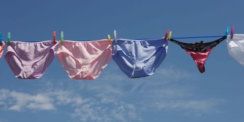 Underwear Pegged On Washing Line Underwear Pegged On Washing Line