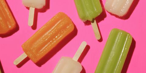 Ice lollies different flavours & colours