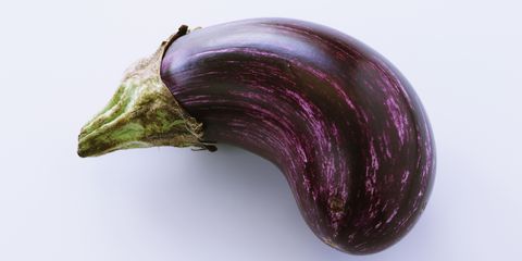 Bent aubergine