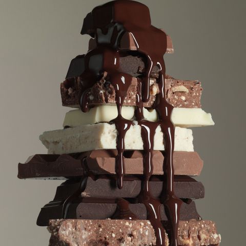 Stack of chocolate bars