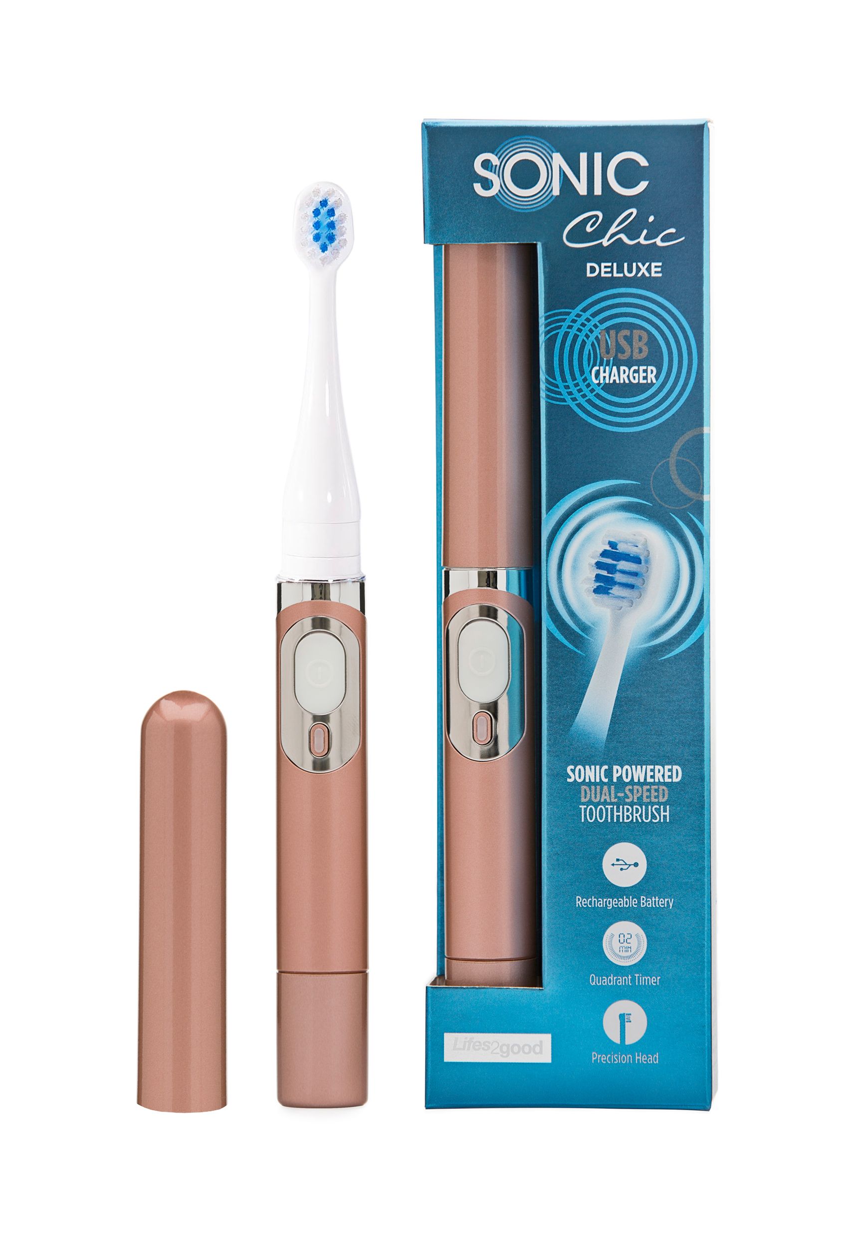 sonic chic deluxe toothbrush heads