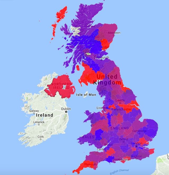 Flu map UK - Flusurvey