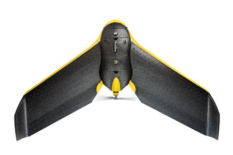 The eBee Ag from SenseFly is a drone that surveys the land from above, taking high-resolution shots to help farmers plan fertilizer spraying and planting. It can also create 3D images and overlays.