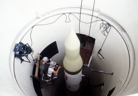 Minuteman III ICBM in silo.