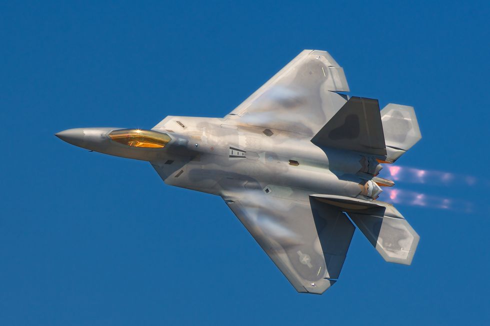 The F-22, a fifth-generation warplane.