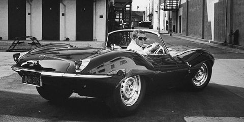Actor Steve McQueen driving his Jaguar XK SS in California, June 1963. (Photo by John Dominis//Time Life Pictures/Getty Images)
