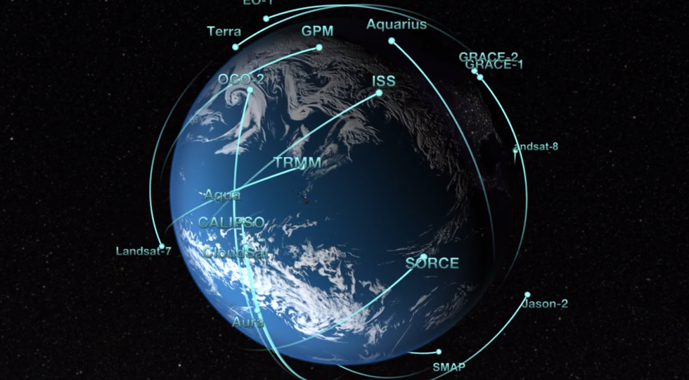 Орбита Landsat-7. S/2015 Спутник. Траектория спутника НАСА Crew 1. Кинг-Хили д. наблюдая спутники земли…..