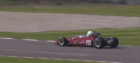 watch one racecar hop another in the craziest crash you ll see today