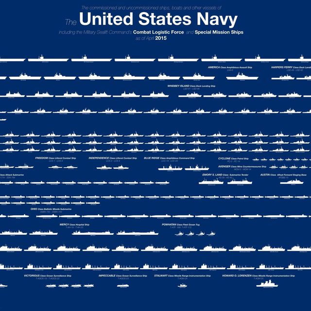 Here’s the Entire U.S. Navy Fleet in One Chart