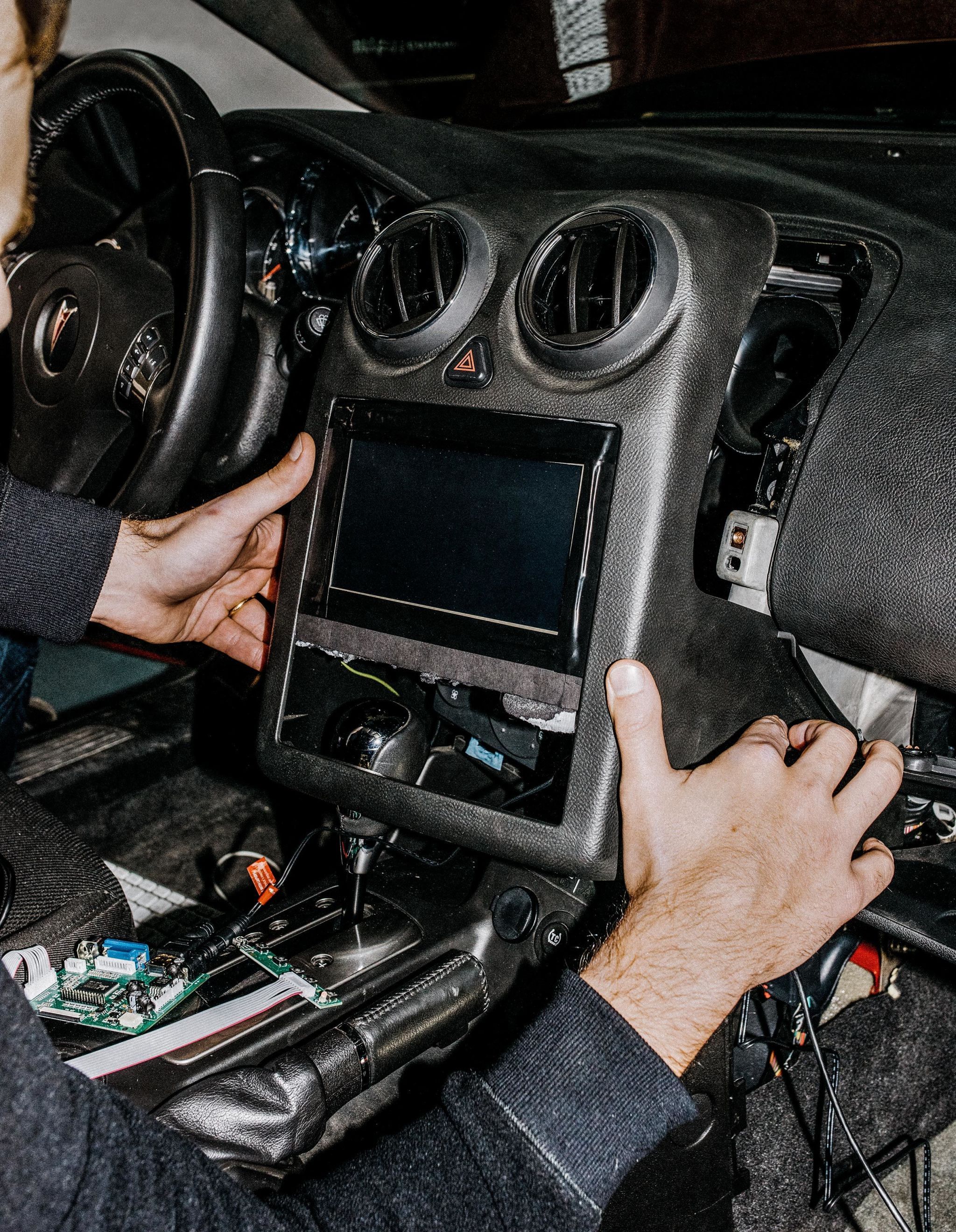 diy tablet in car dash