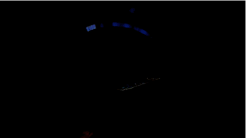 zooming down this psychedelic led water slide is like traveling