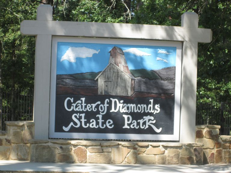 Only place. Crater of Diamonds State Park.