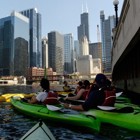 Chicago: Paddle the Chicago River with <a target="_blank" href="http://urbankayaks.com/">Urban Kayaks</a> for a leisurely tour of the city's architecture, including dramatic skyline views.