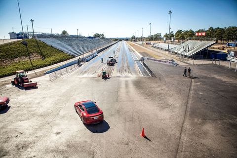 Watch The Tesla D Dominate At The Drag Strip