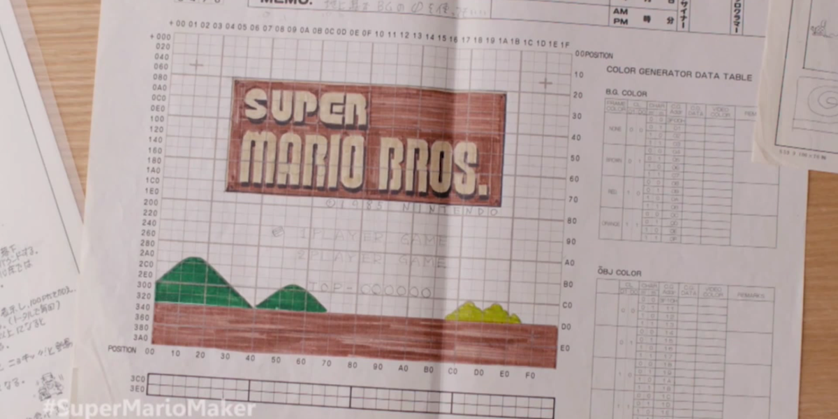 'Super Mario Brothers' Was Designed on Graph Paper - 1200 x 600 png 681kB