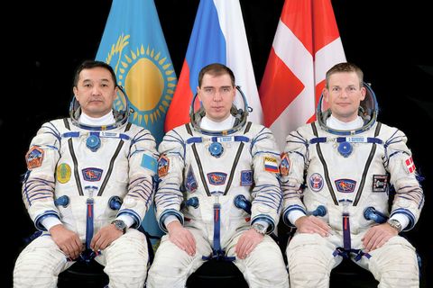 Team, Space, Crew, Flag, Astronaut, 