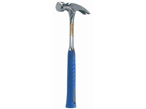 <p>The solid-steel framing hammer is nearly unbreakable. When you're madly tearing out lumber in a confined space or driving a nail somewhere you're sure to hit the handle, you'll be glad you have this puppy.</p>







