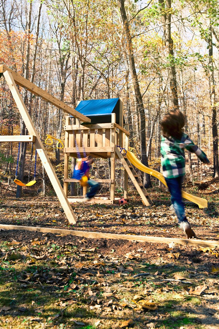 Easy Wooden Swing Set Plans How To Build A Swing Set For The Yard