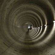 Infrastructure, Space, Circle, Tunnel, Silver, Stock photography, 