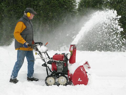 <p>You don't always see those blades moving because they are covered in snow, but they are there and they are sharp. Always keep hands and clothes far away from any moving parts on a snow thrower.</p><p><a href="http://www.popularmechanics.com/home/tools/reviews/a9939/so-you-have-a-snow-thrower-heres-what-else-you-need-16365732/">How to Use a Snow Thrower</a></p>