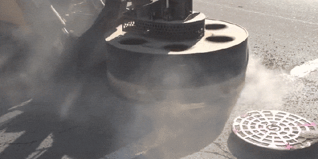 We Fix Money Reviews >> The Giant, Bad-Ass Saw They Use To Drill Out Old Manholes We Fix Money Reviews >> The Giant, Bad-Ass Saw They Use To Drill Out Old Manholes