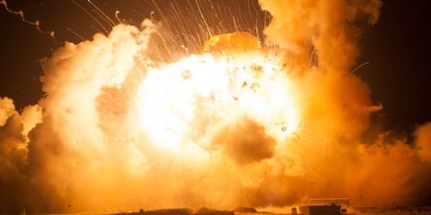 NASA Releases Dramatic Photos from the Orbital Antares Explosion