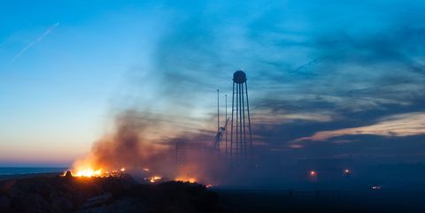 NASA Releases Dramatic Photos from the Orbital Antares Explosion