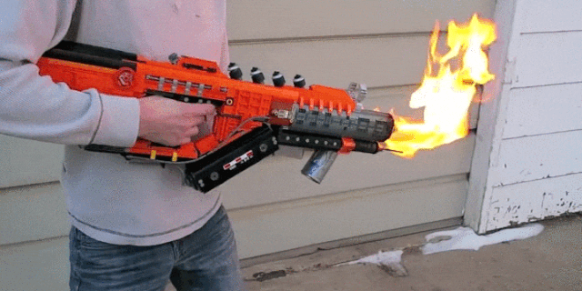 lego stormtrooper flamethrower