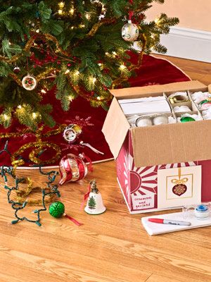 christmas ornament packing box