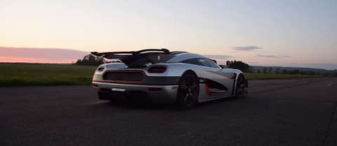 <p>There's <a href="http://www.roadandtrack.com/new-cars/news/a7146/this-is-the-koenigsegg-one-1/" target="_blank">a lot about the Koenigsegg One:1</a> that's ridiculous. As its name suggests, it has one horsepower for every kilogram it weighs, meaning it has 1360 horsepower. That makes for a car that's insanely fast, and as a result, it has a sizable wing too, which is also the only movable top mounted wing around.</p>