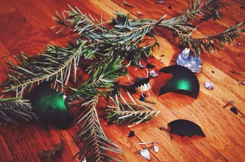 <p>We've shown you how to take <a href="http://www.countryliving.com/diy-crafts/g2416/repurposed-broken-china/" target="_blank">broken china</a> from trash to treasure and there's a similar way to save broken Christmas ornaments, too. Broken ornament pieces can make pretty mosaic tiles for anything from a mirror to jewelry. </p>