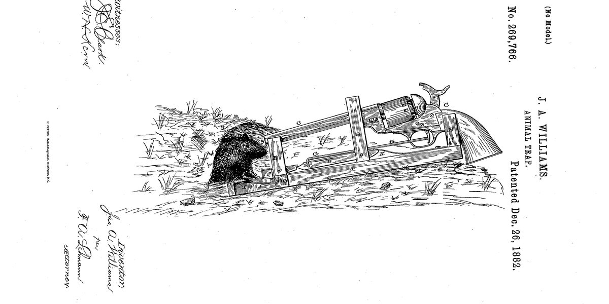 The .50-Caliber Mousetrap Patent Probably Seemed Like a Smart Idea at