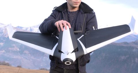 <p>Consumer drones are here in force and here to say, but most of them take the form of a quadcopter with spinning blades akimbo. <a href="http://blog.parrot.com/2016/01/04/ces-2016-new-drone-parrot-disco-prototype/">Parrot's new Disco drone</a> is the exception to the rule, with fixed wings that make it more of a Predator-type affair. Yes, it lacks weapons, but with an easy toss-it-over-your-shoulder automatic launch and a camera mounted on its nose, the Parrot Disco is one hell of an impressive flier, and one that will doubtlessly redefine the design of drones for years to come.</p>