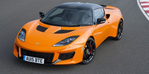 <p>The Lotus Evora was built to be a more refined and civilized sports car than the Elise and Exige in order to appeal to more buyers. In its current form as the Evora 400, it's the fastest and most powerful Lotus ever made, <a href="http://www.roadandtrack.com/new-cars/first-drives/a26171/2016-lotus-evora-400-first-drive/" target="_blank">as well as the best-sounding</a>. That's kind of funny when you consider its supercharged V6 is sourced from the Toyota Camry.</p>