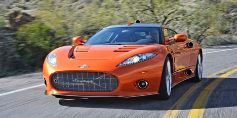 <p>If you're looking for cars that are pure art, <a href="http://www.roadandtrack.com/new-cars/reviews/a12666/2006-spyker-c8-spyder/" target="_blank">the Spyker C8</a> will give the Pagani Zonda a serious run for its money. All it takes is one look at the shifter to see that the C8 was designed with form in mind over function. Under the hood, though, it's a little more pedestrian. While you might expect a hand-built V12, there's actually just an Audi V8.</p>