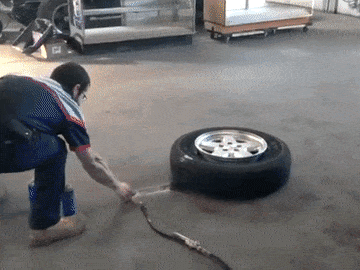 How to Inflate a Tire With Fire  