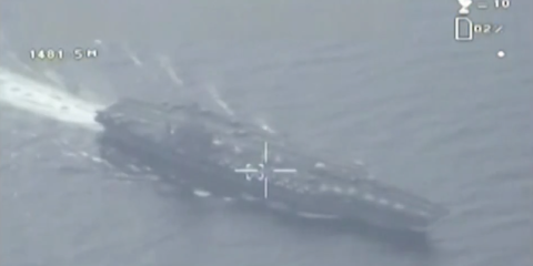 Iran Shows Off Footage Allegedly From Drone Flyby of U.S. Carrier