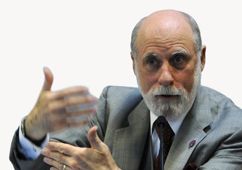 Caption:US computer scientist Vinton Cerf gives a keynote talk during the 18th International World Wide Web Conference (WWW2009) in Madrid, on April 22, 2009. The global conference on the World Wide Web opened in Madrid, 20 years after the invention of the global information medium that has changed the daily lives of people around the world.