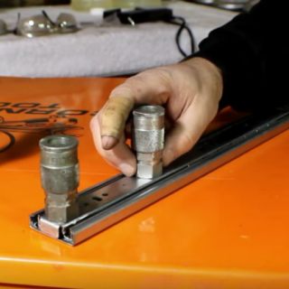 A Genius Way To Store Your Air Tools Using a Drawer Slide