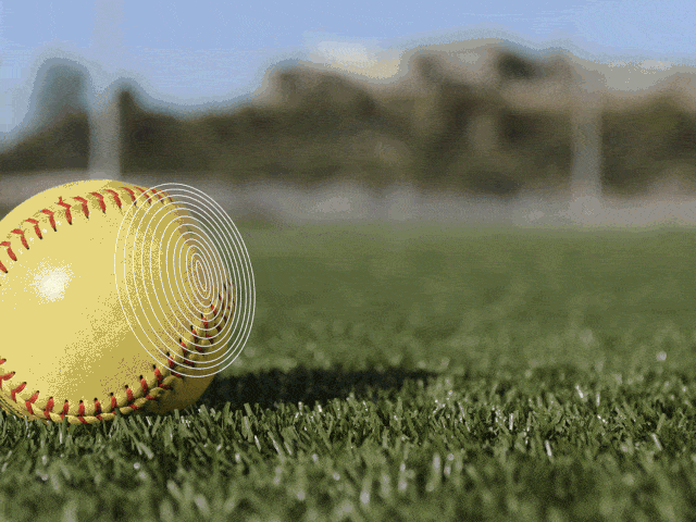 Grass, Ball, Sports equipment, Baseball equipment, Ball, Ball game, Bat-and-ball games, Circle, Field, Softball, 