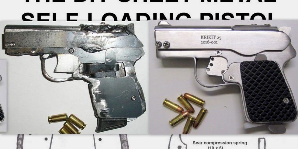 Watch a DIY Semi-Auto Pistol Built From Scratch With Basic Tools