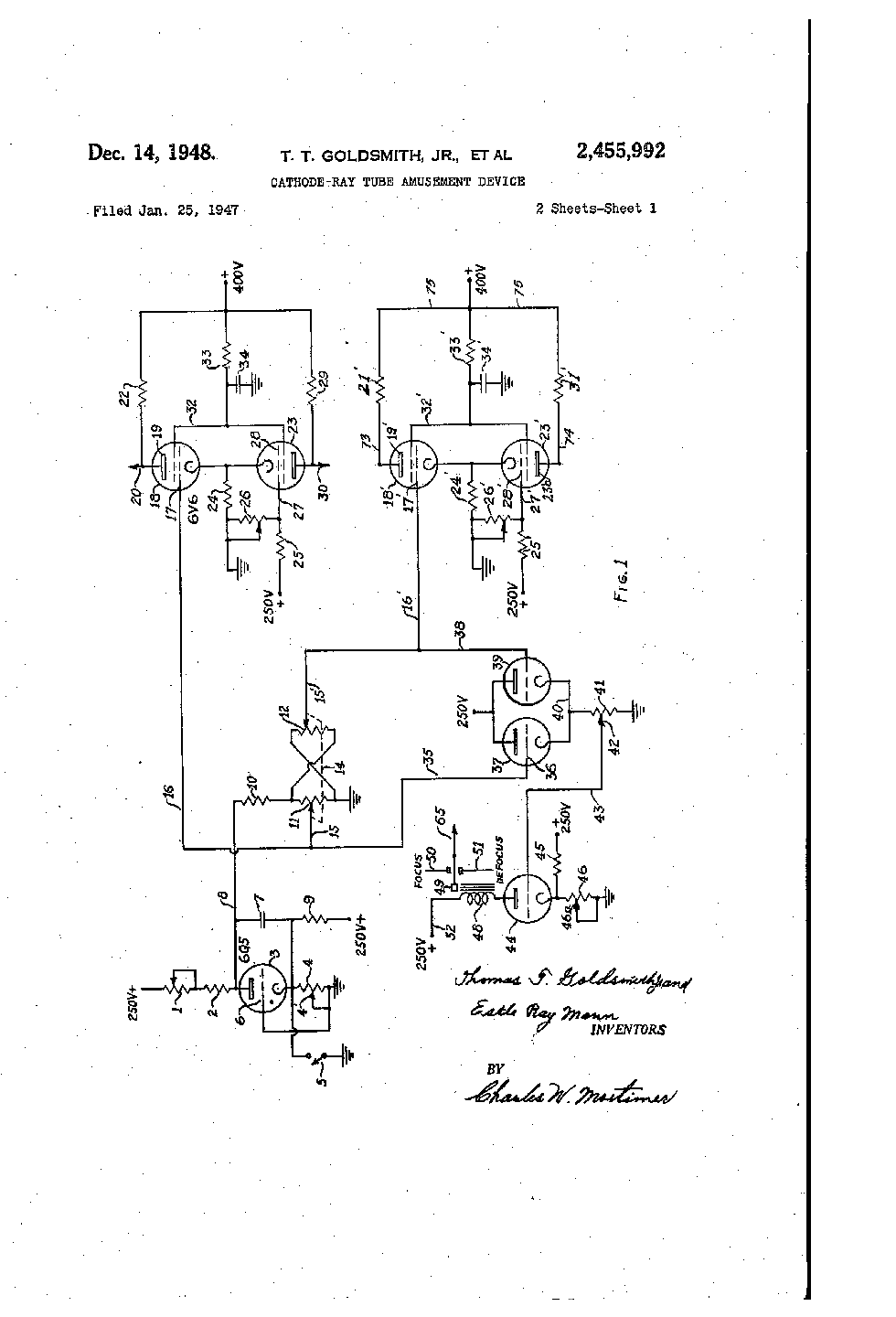 Thomas Goldsmith's patent